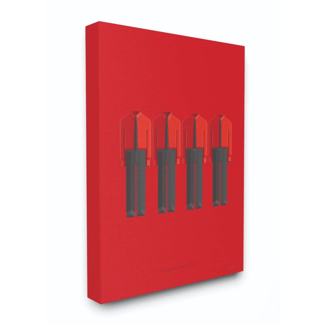 Stupell Industries Kraftwerk Minimalist Illustration Canvas Wall Art